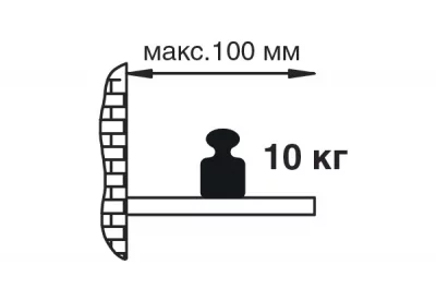 Менсолодержатель, отделка хром глянец