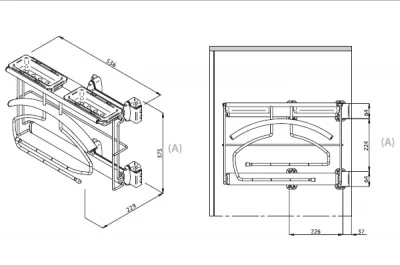 Выдвижной держатель для одежды