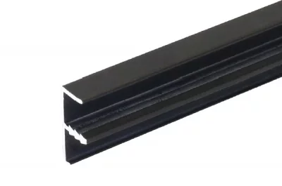 Профиль кромочный под пропил для 18мм, L=3000мм, отделка черная