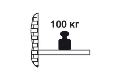Менсолодержатель Nuvola, отделка белая