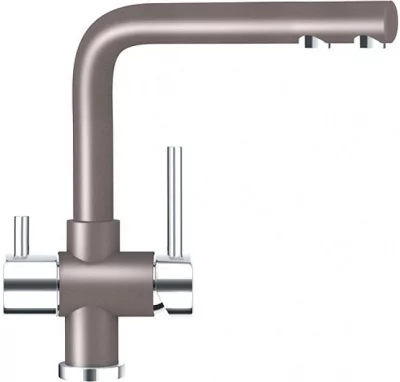 Schock: 710036 Смеситель Wellus, Cristadur, хром/бронза Schock: 710036 Смеситель Wellus, Cristadur, хром/бронза