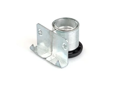 Ножка накладная, регулируемая для шкафа с пластиковым подпятником, замак Ножка накладная, регулируемая для шкафа с пластиковым подпятником, замак