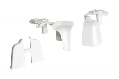 Комплект угловых элементов для овального бортика M3000/M3010, цвет 02 белый