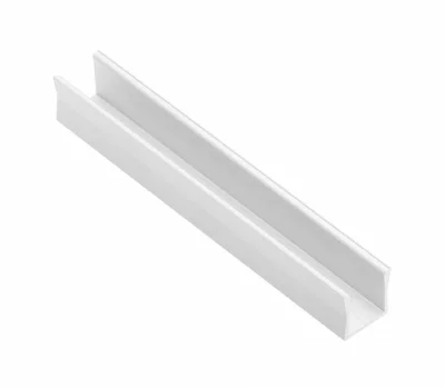 GTV: Алюминиевый профиль GLAX MINI накладной, высокий (цена за 2 метра), БЕЛЫЙ: PA-GLAXMNKW-AL-10