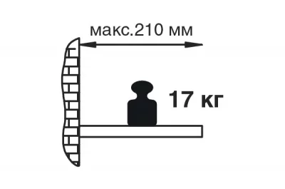 Менсолодержатель, отделка хром глянец
