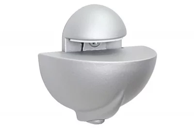 Менсолодержатель овальный, отделка хром матовый, комплект 2 штуки