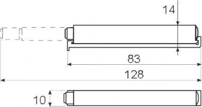 GTV: Амортизатор с магнетическим окончанием серый AM-PL-DL-MAG