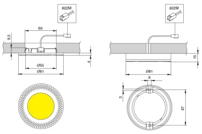 Светильник LED Electra, 3.5W/350mA, 3000K, отделка бронза античная Светильник LED Electra, 3.5W/350mA, 3000K, отделка бронза античная