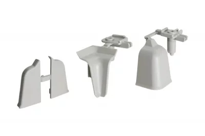 Комплект угловых элементов для овального бортика M3000/M3010, цвет 07 серый