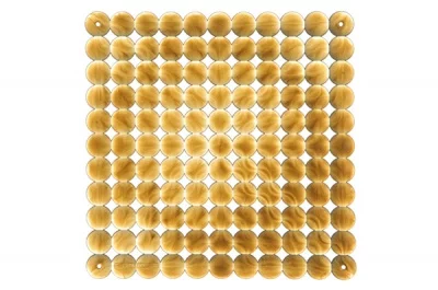 Комплект декоративных панелей TIMESQUARE 254х254мм (6 штук), отделка золото