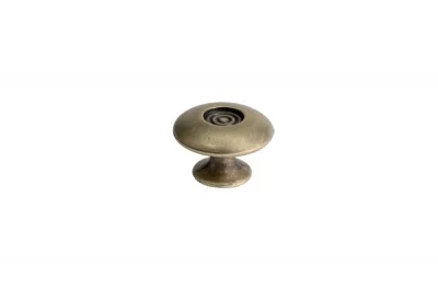Ручка-кнопка, отделка бронза матовая