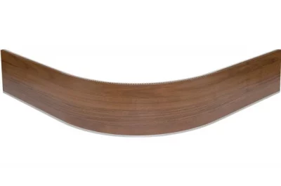 09 Закругление универсальное для цоколя ПВХ Н.150, орех темный