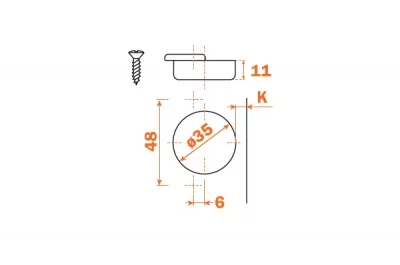 Петля 45" угловая