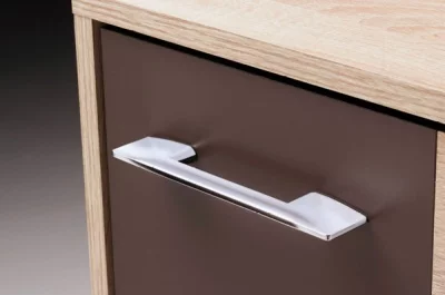 Ручка-скоба 96мм, отделка бронза античная