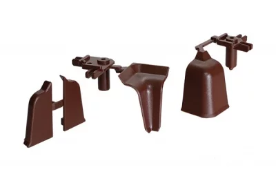 Комплект угловых элементов для овального бортика M3000/M3010, цвет 04 коричневый