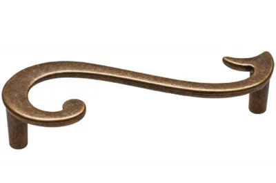 Ручка-скоба 96мм (правая), отделка бронза "Флоренция"