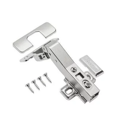 Петля GTV ZM-НСKT 45 градусов угловая самозакрывающаяся с планкой с евро: ZM-HCKT45-ZE-S