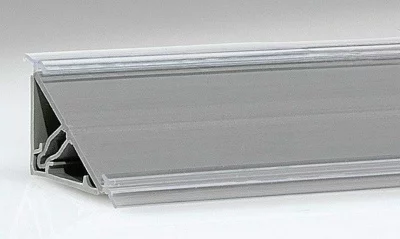 Бортик пристеночный под вставку 27x27мм, пластик, L=4000мм FIRMAX