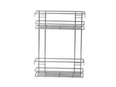 Бутылочница в базу 150мм, полного выдвижения, 342х250х150мм, хром