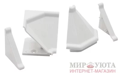 Аксессуары для треугольного плинтуса 32.01R, белый: 09.532R.BI