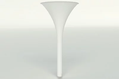 Нога для стола Armstrong d.80/570, h.820, отделка белый глянец