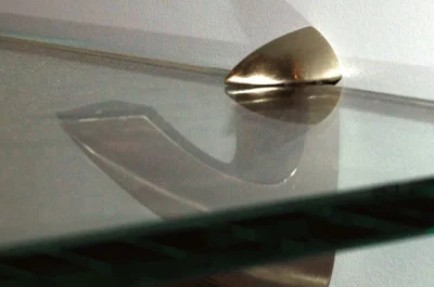 Менсолодержатель "Horn", отделка хром матовый, комплект 2 штуки