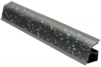 104.Бортик овальный L=4000, серая искра глянец