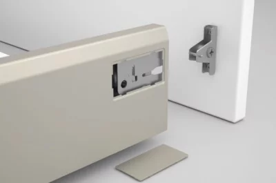 Комплект креплений к фасаду, под шуруп, отделка серая