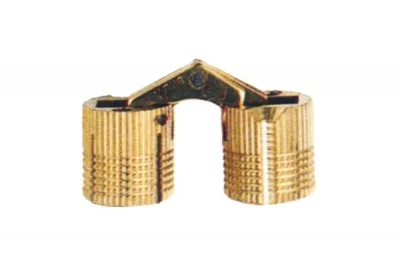 Петля скрытая цилиндрическая, d=10мм, бронза