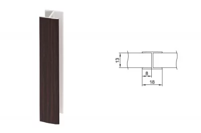 Комплект угловых элементов для цоколя ПВХ H.150, венге