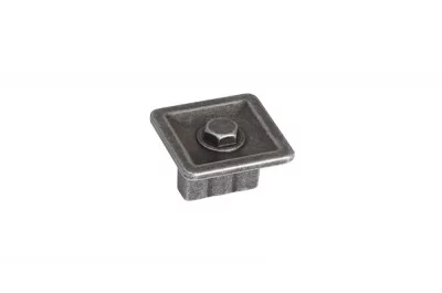 Ручка-кнопка, отделка железо античное черное