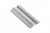 GTV: Алюминиевый профиль GLAX торцевой, двухсторонний (с отверстием под кромку), цвет серебро, для ДСП 16мм (цена за 2 метра) PA-GLAXNBDW3M16-AL