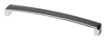 Ручка мебельная MONZA C=256 мм, хром/черная GTV UZ-MONZA256-20