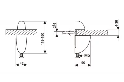 Пеликан прозрачный большой, чёрный Комплект-2.штуки