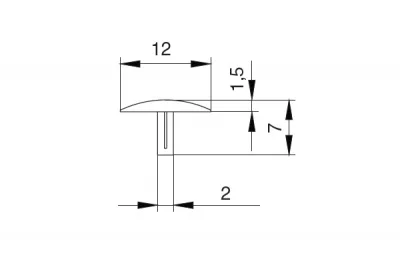 Заглушка для конфирмата 5, цвет светло-коричневый (за 100 штук)
