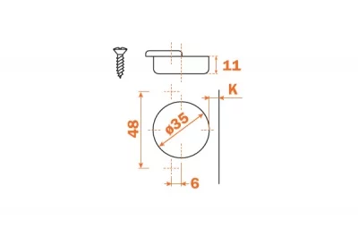 Петля (-30") угловая