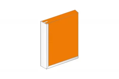 Профиль кромочный для 16мм ДСП, L=4000мм, отделка алюминий анодированный