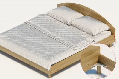 Стяжка для каркаса кровати, отделка цинк