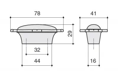 Ручка-кнопка, отделка бронза античная &quot;Флоренция&quot; + керамика