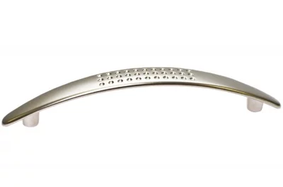 Ручка-скоба 128мм, отделка никель матовый