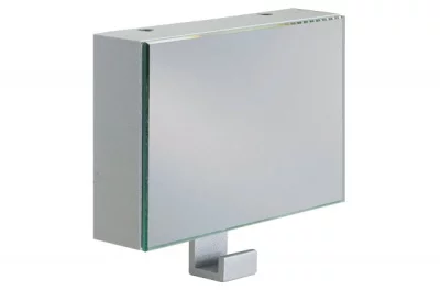 Вешалка, отделка серебро матовое (зеркало + 1 крючок)