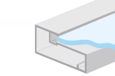Профиль рамочный 50х21, L=4000мм, отделка алюминий анодированный Профиль рамочный 50х21, L=4000мм, отделка алюминий анодированный