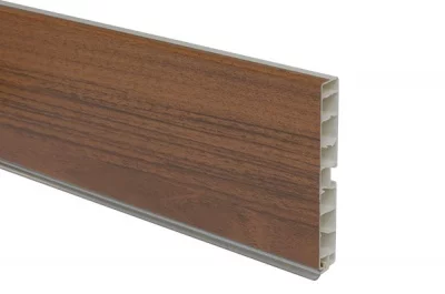 09 Цоколь ПВХ H.100, L=4000, орех темный