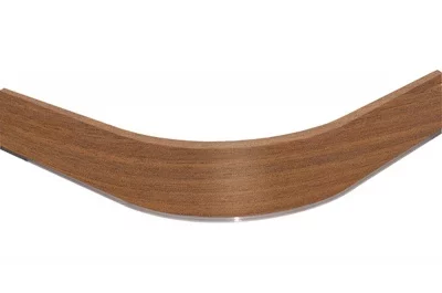 0307 Закругление для цоколя ПВХ Н.100, орех рустикальный