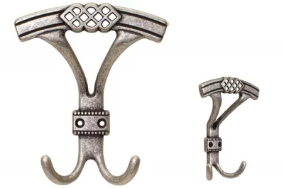 Вешалка, отделка серебро старое