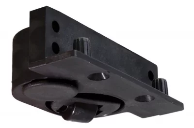 Регулируемая колёсная опора, правая, отделка чёрная