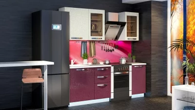 Кухонный гарнитур длиной - 210 см