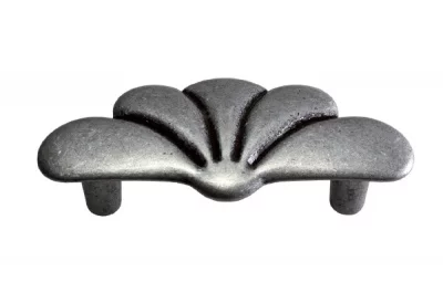 Ручка-скоба 64мм, отделка старое серебро с блеском