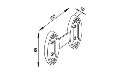 Расширитель для выдвижных элементов, отделка транспарент
