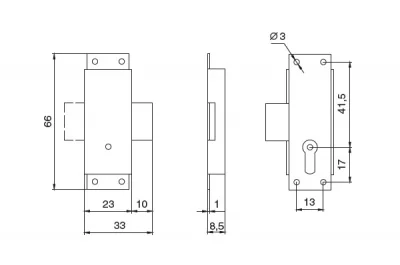 Замок накладной , отделка бронза античная Замок накладной , отделка бронза античная